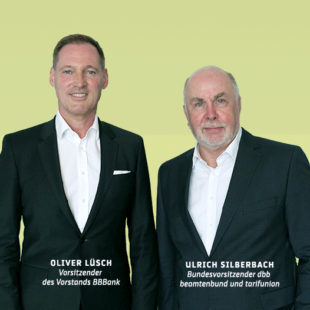 Interview mit Ulrich Silberbach, Bundesvorsitzender dbb beamtenbund und tarifunion, und Oliver Lüsch, Vorstandsvorsitzender der BBBank
